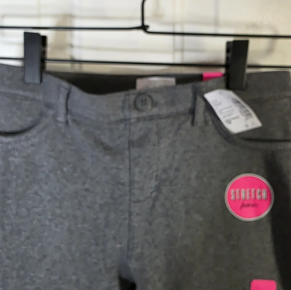NWT Girls Children's Place Gray‎ Stretch Pants Size 12